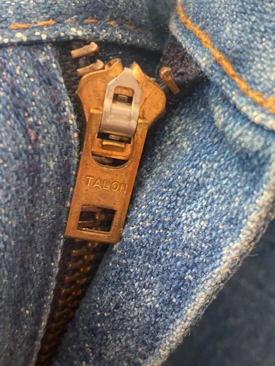 Vintage Wrangler Cowboy Cut Straight Leg Printed Women’s Jeans 31x36 USA Talon - Picture 10 of 15